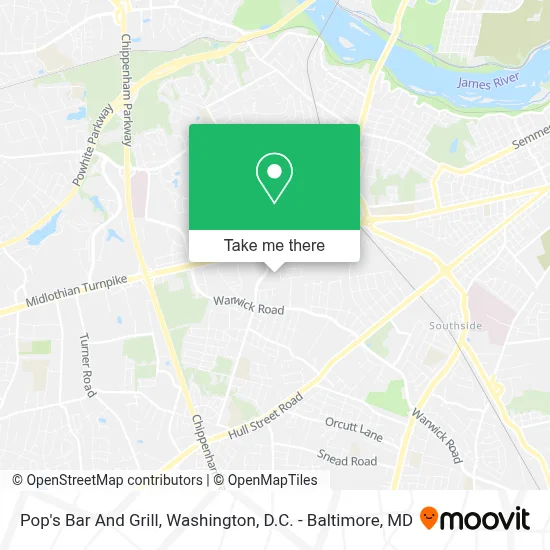 Pop's Bar And Grill map