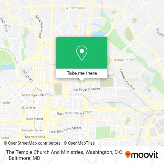 The Temple Church And Ministries map