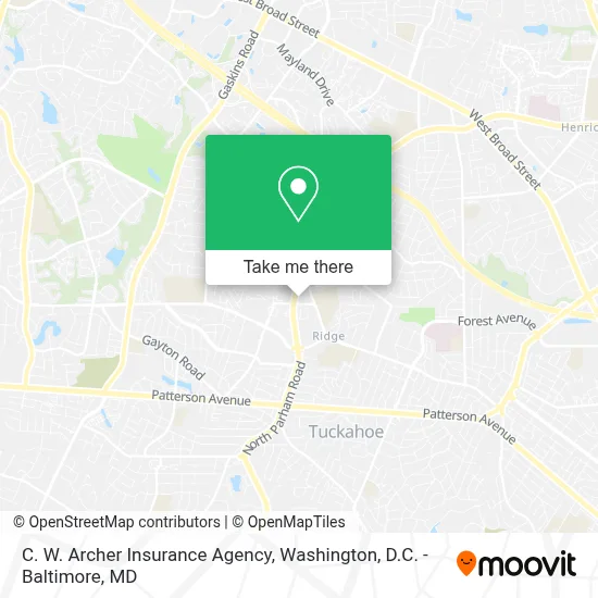 C. W. Archer Insurance Agency map