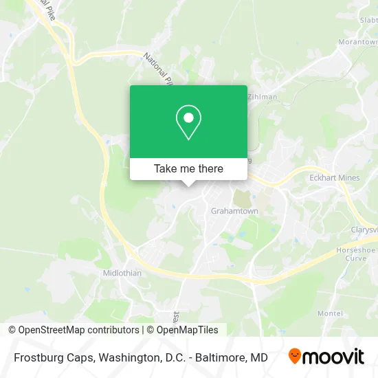 Frostburg Caps map