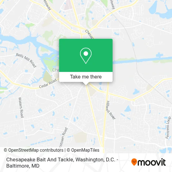 Chesapeake Bait And Tackle map