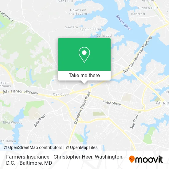 Farmers Insurance - Christopher Heer map