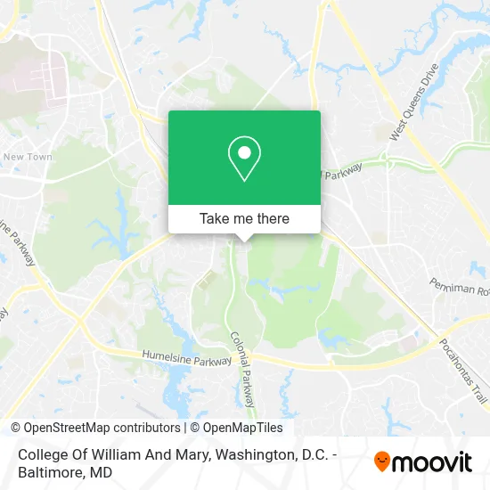College Of William And Mary map