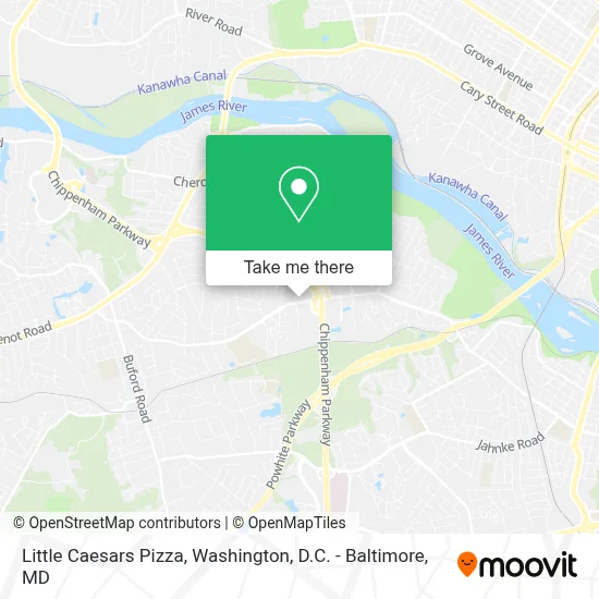 Little Caesars Pizza map