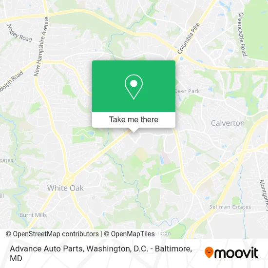 Advance Auto Parts map