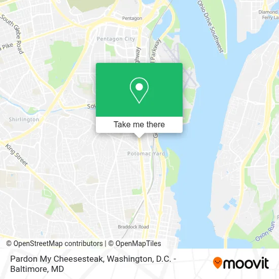 Pardon My Cheesesteak map