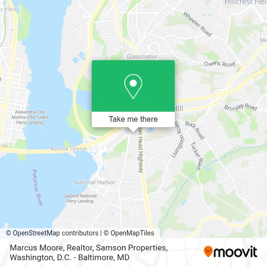 Marcus Moore, Realtor, Samson Properties map