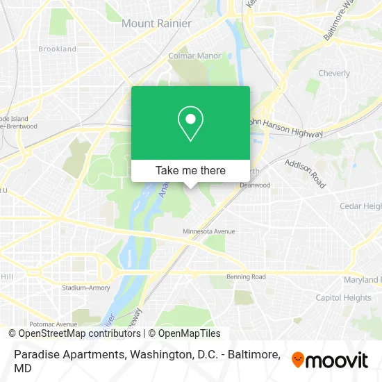 Paradise Apartments map