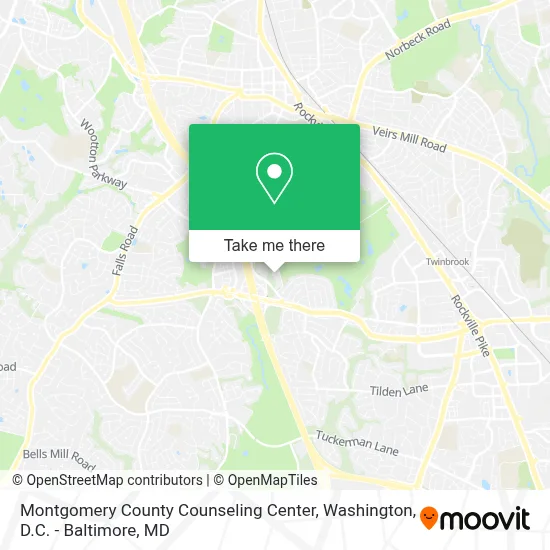 Montgomery County Counseling Center map