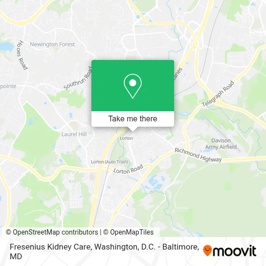 Fresenius Kidney Care map