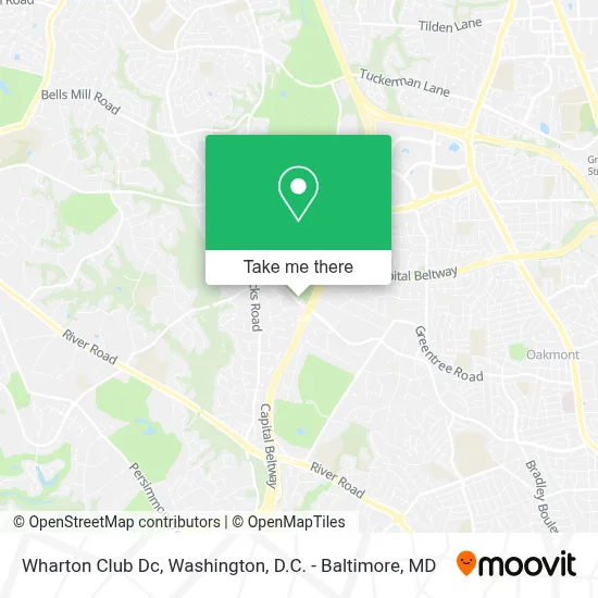 Wharton Club Dc map