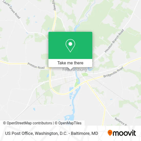 Us Post Office map