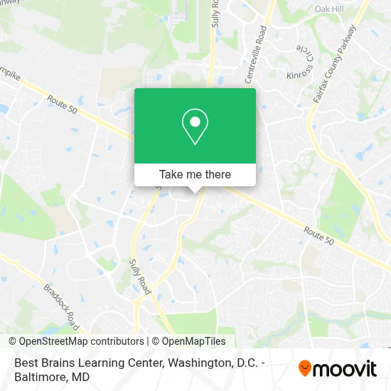 Best Brains Learning Center map