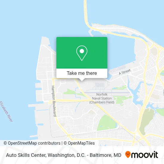 Auto Skills Center map