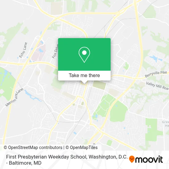 First Presbyterian Weekday School map