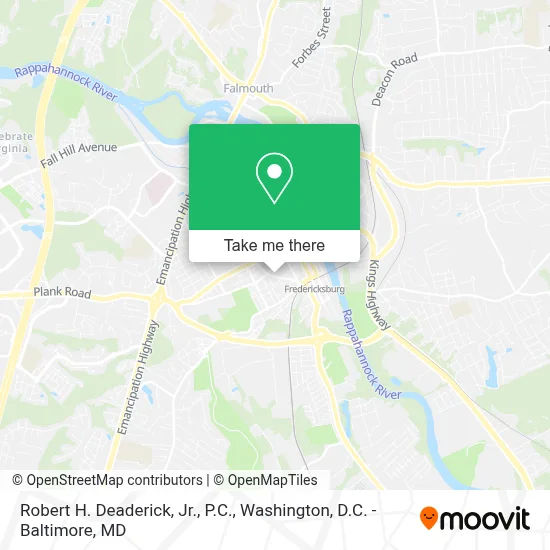 Robert H. Deaderick, Jr., P.C. map