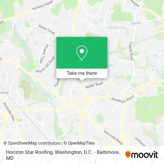 Horizon Star Roofing map