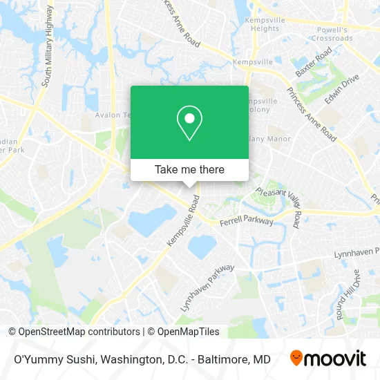 O'Yummy Sushi map