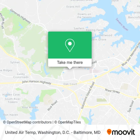 United Air Temp map