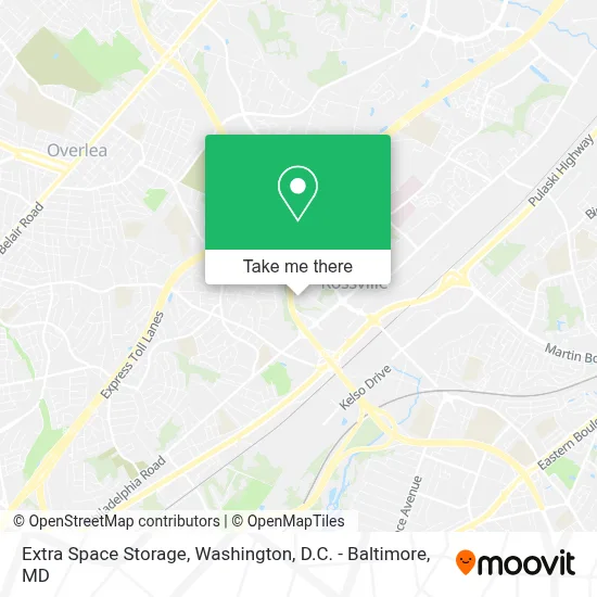 Extra Space Storage map