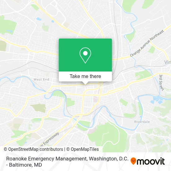 Roanoke Emergency Management map