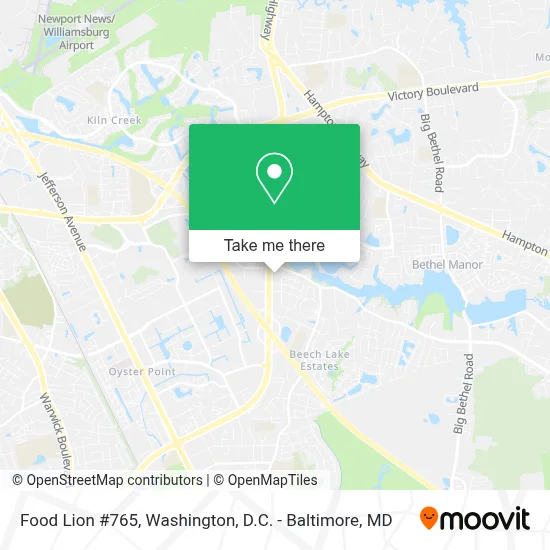 Food Lion #765 map
