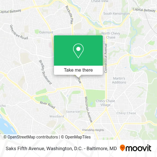 Saks Fifth Avenue map