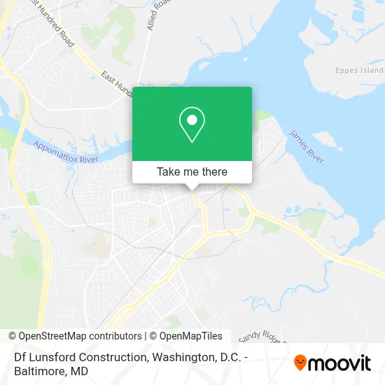 Df Lunsford Construction map