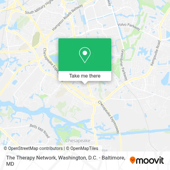 The Therapy Network map