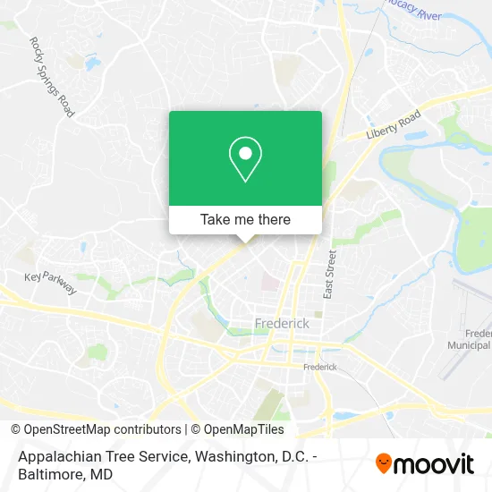 Appalachian Tree Service map