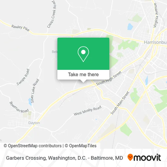 Garbers Crossing map