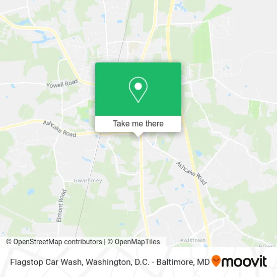 Flagstop Car Wash map