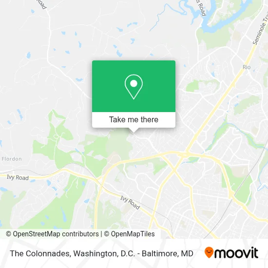 The Colonnades map