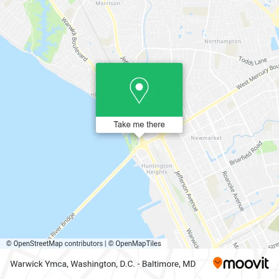 Warwick Ymca map