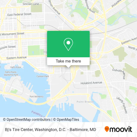 Bj's Tire Center map