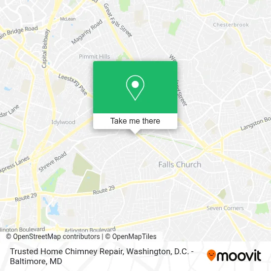 Trusted Home Chimney Repair map