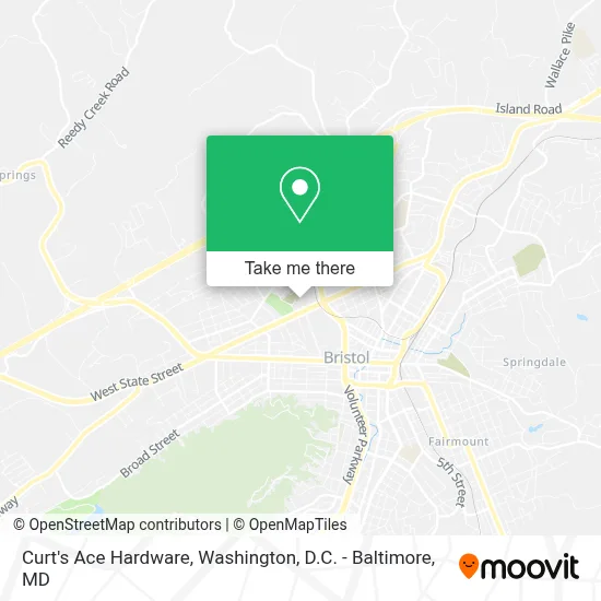 Curt's Ace Hardware map