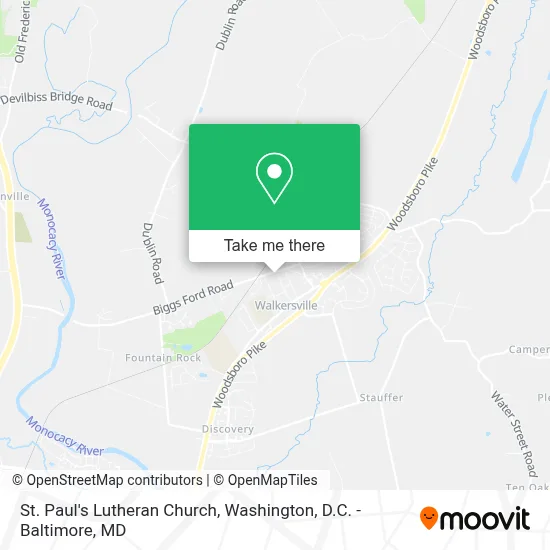 St. Paul's Lutheran Church map