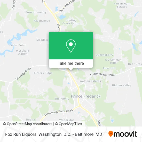 Fox Run Liquors map