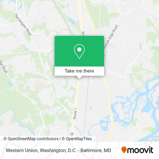 Western Union map