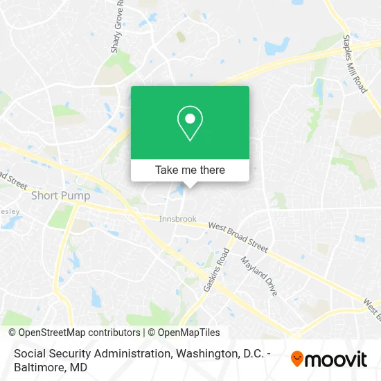 Social Security Administration map