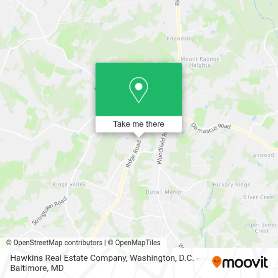 Hawkins Real Estate Company map