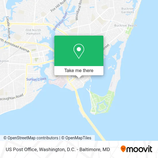Us Post Office map
