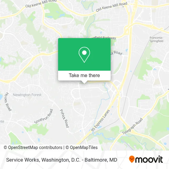 Service Works map