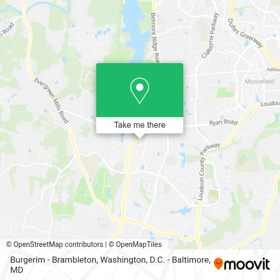 Burgerim - Brambleton map