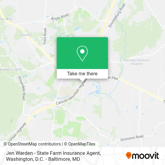 Jen Warden - State Farm Insurance Agent map
