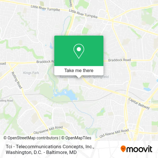 Tci - Telecommunications Concepts, Inc. map