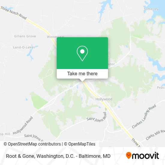 Root & Gone map