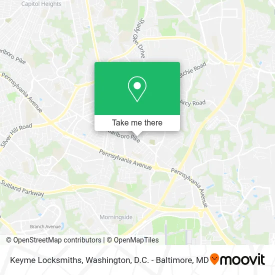 Keyme Locksmiths map