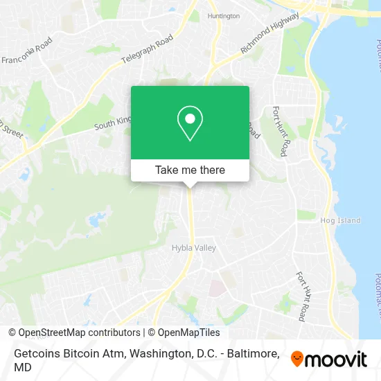 Getcoins Bitcoin Atm map